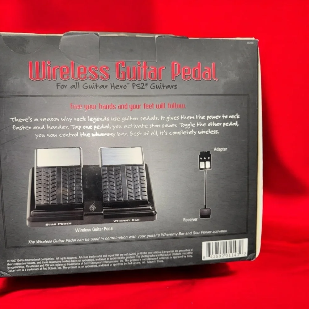 React Wireless Guitar Pedal For all Guitar Hero PS2 Guitar Star Power/Whammy Bar